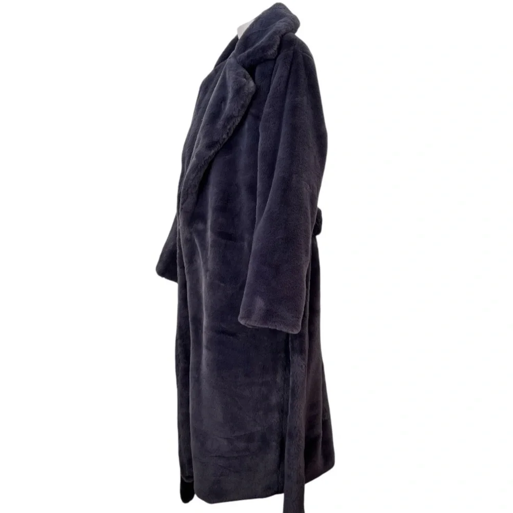 Apparis Faux Fur Grey Mona Coat size Small - Picture 10 of 16